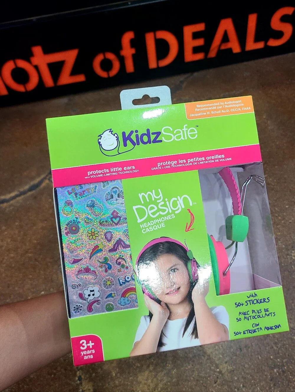 KidzSafe Girls Headphones Volume Limiting Adjustable Headphone Protects Ears